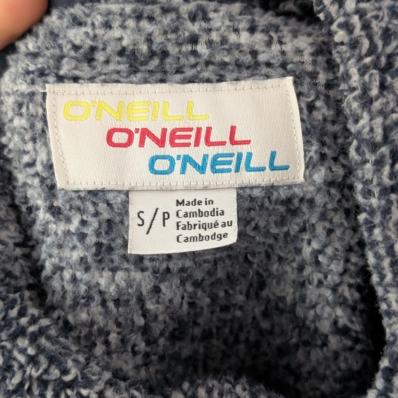 O'Neill Girl Fuzzy Sherpa Sweater Blue ~ Size Small (6-7) - Picture 6 of 8